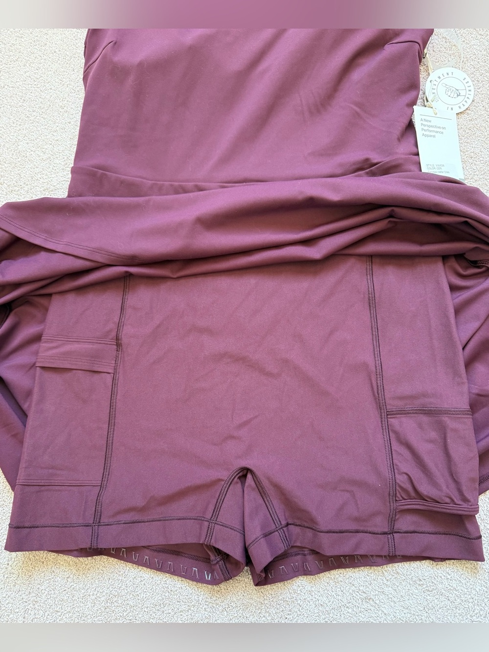 Vuori - Tiebreak Halter Dress - CERISE - NWT - Picture 3 of 8